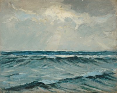 海景、19世紀後半から20世紀半ば（紙に油彩） 作： John Everett