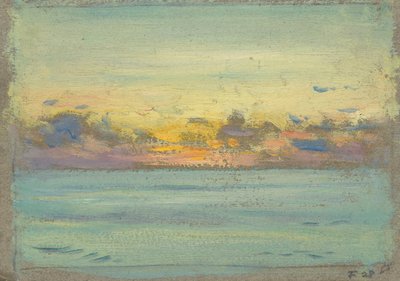 海景、19世紀後半から20世紀半ば（紙に油彩） 作： John Everett