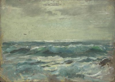 海景、19世紀後半から20世紀半ば（紙に油彩） 作： John Everett