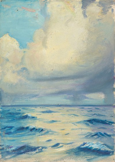 海景、19世紀後半から20世紀半ば（紙に油彩） 作： John Everett