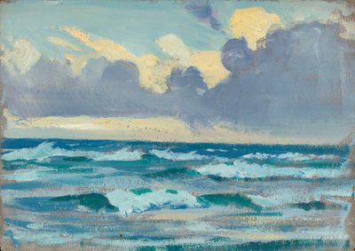 海景、19世紀後半から20世紀半ば（紙に油彩） 作： John Everett