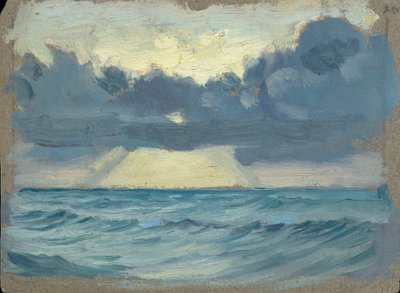 海景、19世紀後半から20世紀半ば（紙に油彩） 作： John Everett