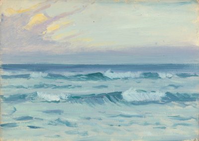 海景、19世紀後半から20世紀半ば（紙に油彩） 作： John Everett