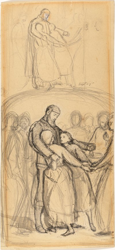 身代金』のための研究 作： John Everett Millais