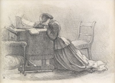 妻-詩のイラスト 作： John Everett Millais