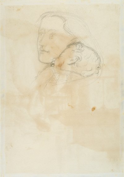 承認、1853年（織り紙にペンと茶色のインク） 作： John Everett Millais