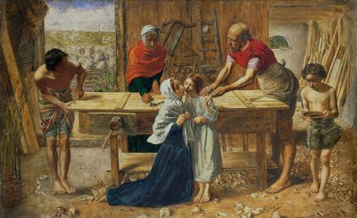 両親の家のキリスト、1863 作： John Everett Millais