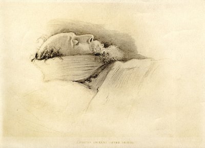 ディケンズ、彼の死の翌日、1870 作： John Everett Millais