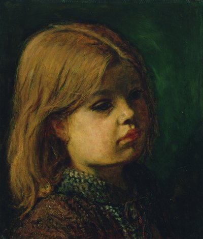 少女の頭 作： John Everett Millais