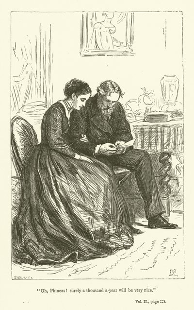 Anthony TrollopeによるPhineas Finnのイラスト 作： John Everett Millais