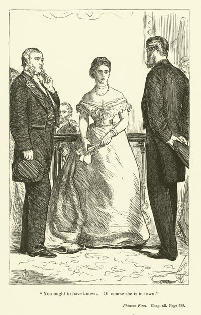 Anthony TrollopeによるPhineas Finnのイラスト 作： John Everett Millais