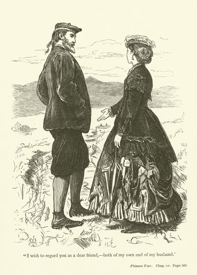 Anthony TrollopeによるPhineas Finnのイラスト 作： John Everett Millais