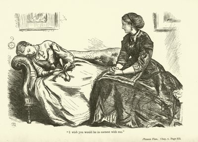 Anthony TrollopeによるPhineas Finnのイラスト 作： John Everett Millais