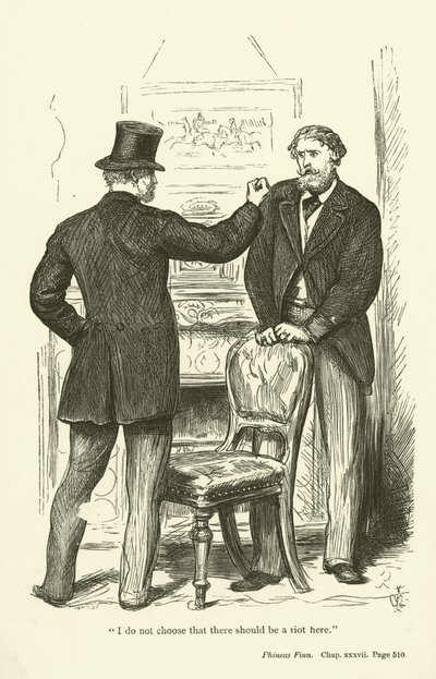 Anthony TrollopeによるPhineas Finnのイラスト 作： John Everett Millais