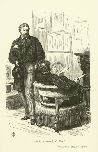 Anthony TrollopeによるPhineas Finnのイラスト 作： John Everett Millais