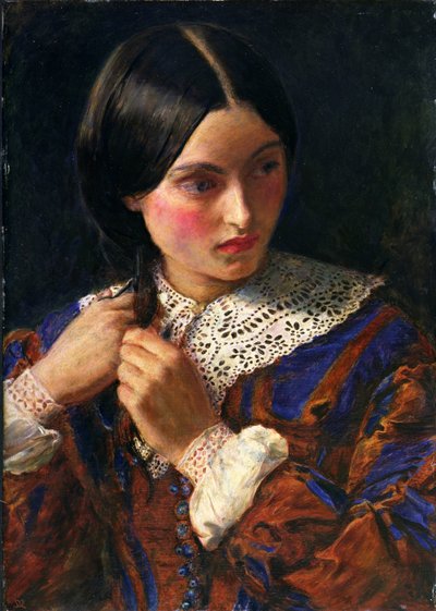 髪一束 1857-58年頃（油彩・パネル） 作： John Everett Millais