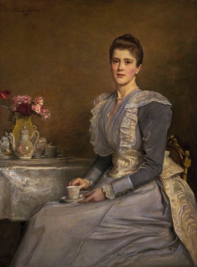 ジョセフ・チェンバレン夫人の肖像（1864-1957） 作： John Everett Millais