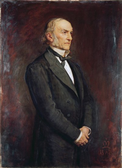 ウィリアム・エワート・ゴールドストーン（1809-1898）1879の肖像 作： John Everett Millais