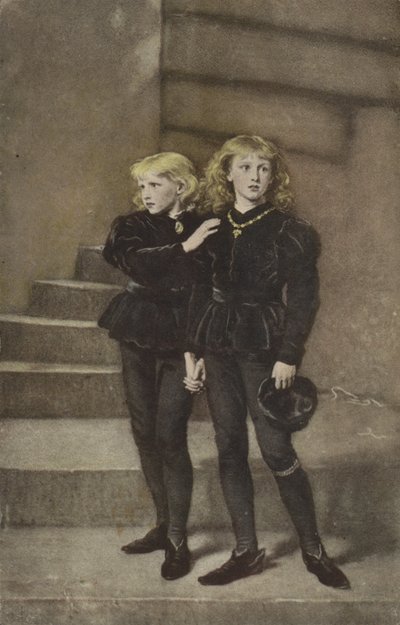 塔の2人の王子エドワードとリチャード 作： John Everett Millais