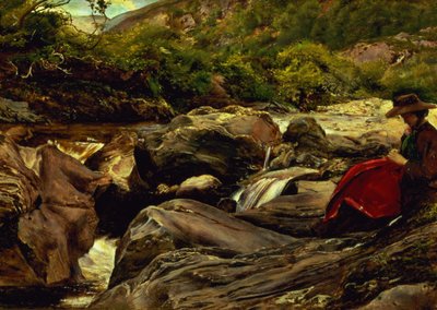 滝 作： John Everett Millais
