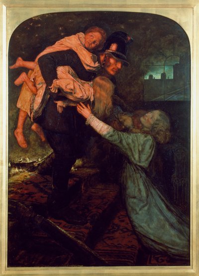 レスキュー 作： John Everett Millais