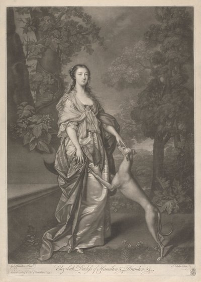ハミルトン公爵夫人エリザベス 作： John Faber the younger