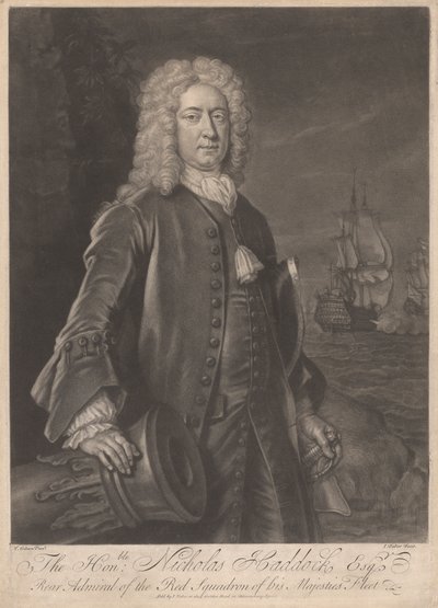 O Honorável Nicholas Haddock, esq. 作： John Faber the younger