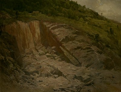 放棄された採石場 作： John Ferguson Weir