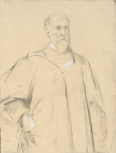 ウェイランド判事、イェール大学で絵画の勉強中 作： John Ferguson Weir