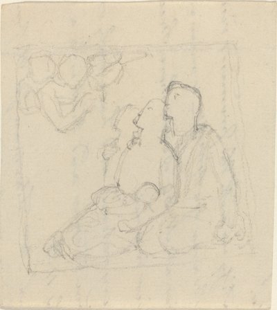 天使が語る家族 作： John Flaxman