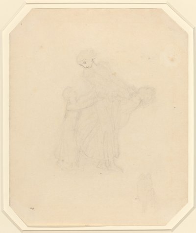 大人と子供2人 作： John Flaxman