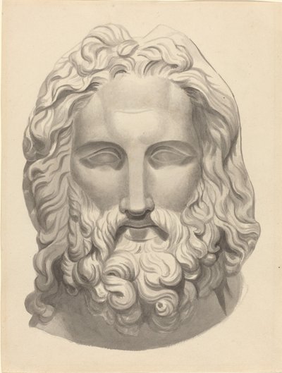 アンティークのひげを生やした頭 作： John Flaxman
