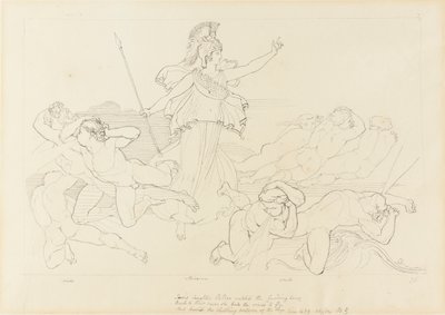 アテナと風 作： John Flaxman