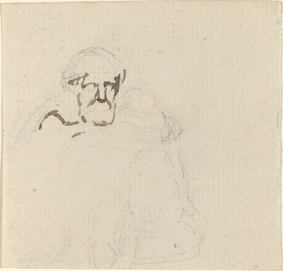 あごひげを生やした人物 作： John Flaxman
