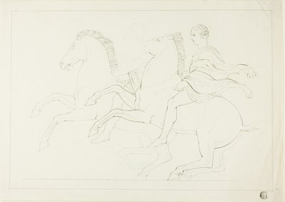パルテノン フリーズからのカルバリーのコピー 作： John Flaxman