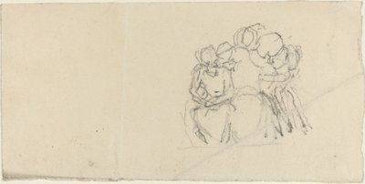 座っている人物を囲む人物のグループ 作： John Flaxman