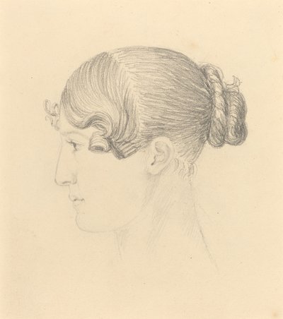 女性の頭 (テレサ・ターナー?) 作： John Flaxman