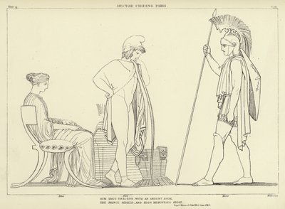 ヘクターはパリを非難 作： John Flaxman