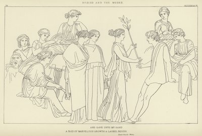 ヘソイドとミューズ 作： John Flaxman