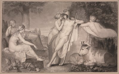 パリとオエノーネ、1791年。 作： John Flaxman