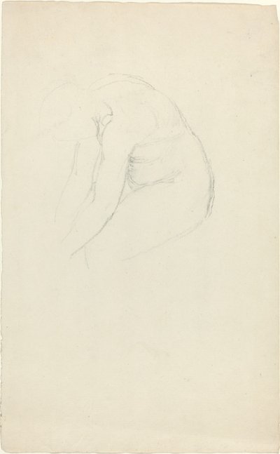 前屈みの着座像 作： John Flaxman