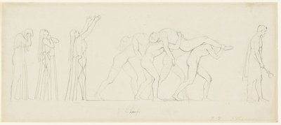 テーベに対抗する7人の首長 作： John Flaxman