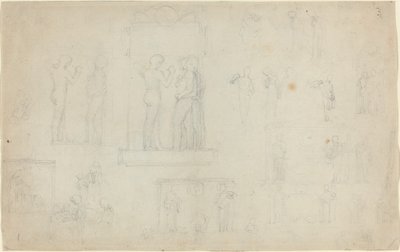 スケッチのシート [表と裏] 作： John Flaxman