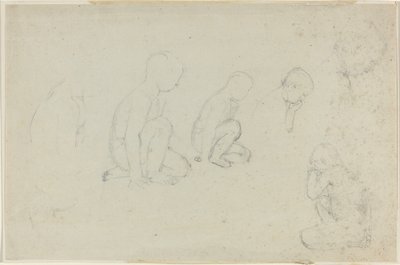 ひざまずく少年の研究 作： John Flaxman