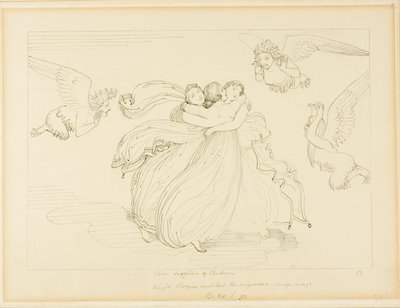 ハーピーとパンダロスの娘たち 作： John Flaxman