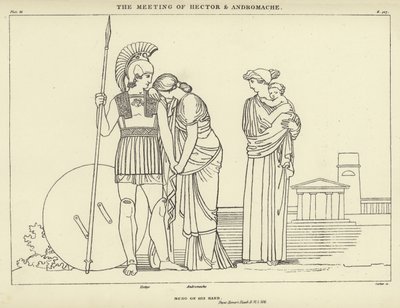 ヘクターとアンドロマケの会合 作： John Flaxman