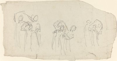 ダンサーの 3 つのグループ 作： John Flaxman