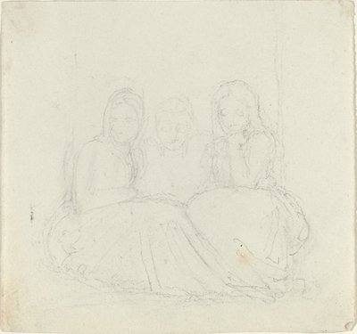 3 つの着席女性像 作： John Flaxman