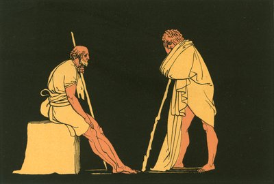 ユリウスはユーマエウスと会話する 作： John Flaxman
