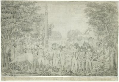 1781年10月、バージニア州のヨークタウンで敗北した1810年から1815年のイギリス軍、ワシントン将軍に降伏 作： John Francis Renault